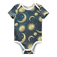 Baby Boy Girl Bodysuits Short Sleeve Unisex Newborn Outfit Clothes Infant Romper for Babies 0-24 Months