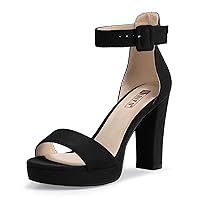 Women's IN4 Sabrina Platform Chunky High Heels Ankle Strap Heeled Sandals Wedding Party Dress Shoes