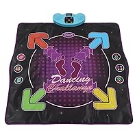 Dance Mat for Kids, Improve Quick Reflexes Bulit in Music 8 Difficulty Level Space Saving Electronic Dance Pad Nonslip Education (Not Light Up)