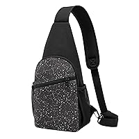 BREAUX Starry Divination Constellation Crossbody Chest Bag, Casual Backpack, Small Satchel, Multi-Functional Travel Hiking Backpacks