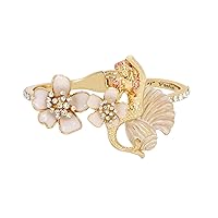 Betsey Johnson Womens Mermaid Shell Bangle Bracelet