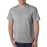 Big and Tall Pocketless T-Shirts (6X Big, Grey)