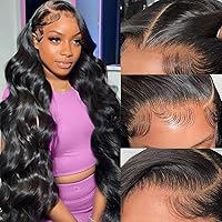 Body Wave Wear and Go Glueless Human Hair Wigs Pre Plucked Pre Cut for Beginners 5x5 HD Lace Closure 180% Density 22 Inch