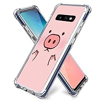S10E Case Pig,Gifun [Anti-Slide] and [Drop Protection] Soft TPU Protective Case Cover Compatible with Samsung Galaxy S10E Release 5.8