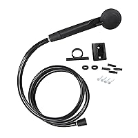 Empire Faucets RV Bathroom Shower Sprayer Kit - Black Shower Head with Handheld Shower Hose for Camp and Travel Trailer