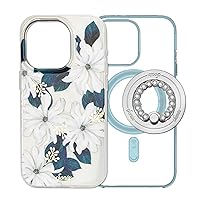 Sonix Case + Magnetic Ring (Silver) for MagSafe iPhone 15 Pro | Delilah Flower