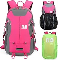 Reflective Motorcycle Backpack. Lightweight 35L sport Backpack for motorcycle, bike or scooter riders, a perfect commuter essential (pink backpack)