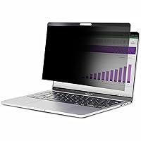 StarTech.com Laptop Privacy Screen for 15 inch MacBook Pro & MacBook Air - Magnetic Removable Security Filter - Blue Light Reducing Screen Protector 16:10 - Matte/Glossy - +/-30 Degree (PRIVSCNMAC15)