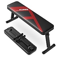 Flat Bench, Foldable Flat Weight Bench Easy Assembly for Strength Training Bench Press, 600/1000 LBS 2 Versions
