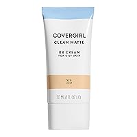 COVERGIRL - Clean Matte BB Cream, Oil-Free, Long-Lasting, Sensitive Skin, Lightweight, 100% Cruelty-Free