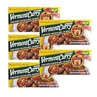[ 5 Packs ] House Foods Vermont Curry Medium Hot 8.11 Oz (230g)