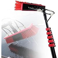 Water Fed Pole Kit Solar Panel Cleaner Brush and Pole Kit,Extendable Cleaner Conservatory Roof Water Fed Telescopic Brush,3-in-1 Aluminum Outdoor Window Cleaner,Cleaning Tool for Window Glass,