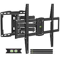 USX Mount UL Listed Full Motion TV Wall Mount for Most 37-86 inch TV, Swivel and Tilt Mount with Dual Articulating Arms Up to 132lbs, VESA 600x400mm, 16