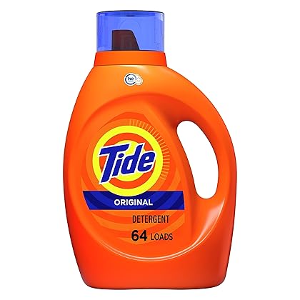 Tide Laundry Detergent Liquid Soap, High Efficiency (He), Original Scent, 64 Loads