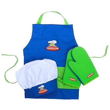 Curious Chef Child Chef Textile Set for Kids