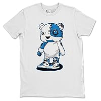 Cyborg Bear 1 Black Royal Sail Design Sneaker Matching T-Shirt