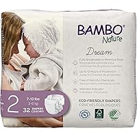 Bambo Nature Premium Baby Diapers - French/English Packaging, Size 2, 32 Count