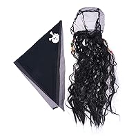 Pirate Wig Women, Captain Hook Wig Cosplay Wigs Pirate Halloween Decorations Halloween Pirate Costume for Carnival Masquerade Party Decor
