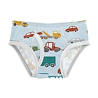 Vehicle Boys' Briefs Bus Tractor Car Cartoon Kid Underwear Little Child Underpants, 2-8T