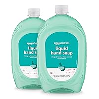 Amazon Basics Liquid Hand Soap Refill, Mango & Coconut Water Scent, Triclosan-Free, 50 Fl Oz (Pack of 2)