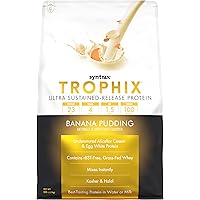 Nutrition Trophix Protein Powder, Ultra Sustained-Release Protein Blend, Banana Pudding, 5 lbs