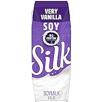 Silk Shelf-Stable Soymilk Singles, Very Vanilla, Dairy-Free, Vegan, Non-GMO Project Verified, 8 oz., 18 Pack
