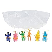 Fun Express - Mini Vinyl Paratroopers (6dz) - Toys - Character Toys - Wind Ups & Paratroopers - 72 Pieces
