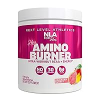 Her Thermogenic Amino Women's Pre Post & Intra Workout Booster (Hawaiian Sunset,30 Servings) BCAA Essential Amino Acids, Caffeine, & Electrolytes- Max Your Workouts w Sustained Energy-Vegan,Sugar Free