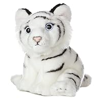 Aurora® Adorable Miyoni® Tots White Tiger Cub Stuffed Animal - Lifelike Detail - Cherished Companionship - 10 Inches