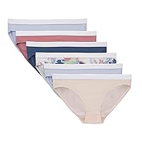 Hanes Girls Originals Bikini Underwear, Stretch Bikini Panties For Girls, 6-Pack