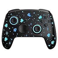 FUNLAB Switch Controller,Switch Pro Controller Wireless Compatible with Nintendo Switch/OLED/Lite,Bluetooth Remote Gamepad with 7 LED Colors/Paddle/Turbo/Motion Control for Among Us Fans-Black