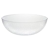 Clear Plastic Hammered Bowl (15