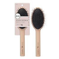InfinitiPro by Conair Hairbrush, Detangle Brush, Porcupine Cushion Brush with Soft and Flexible Bristles, Performa Series in Toasted Almond, Pack of 1