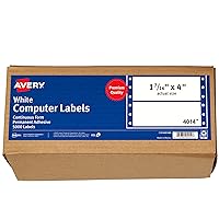 White Computer Labels, 1-7/16