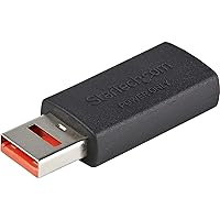 StarTech.com Secure Charging USB Data Blocker Adapter Male to Female