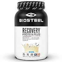 BioSteel Recovery Protein Plus Powder Supplement, Grass-Fed and Non-GMO Formula, Vanilla, 27 Servings