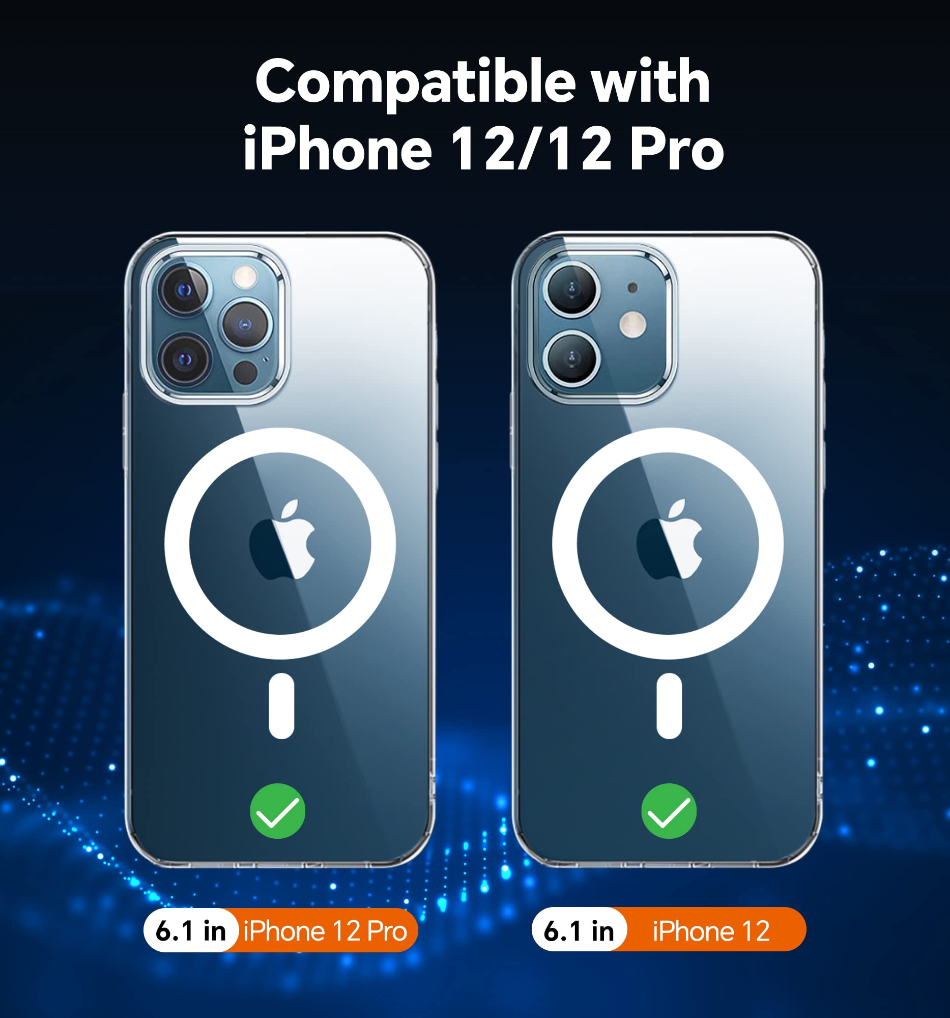Elando for iPhone 12 Case/iPhone 12 Pro Case, Anti-Yellowing Clear Phone Case, Super Slim Phone Case (0.39