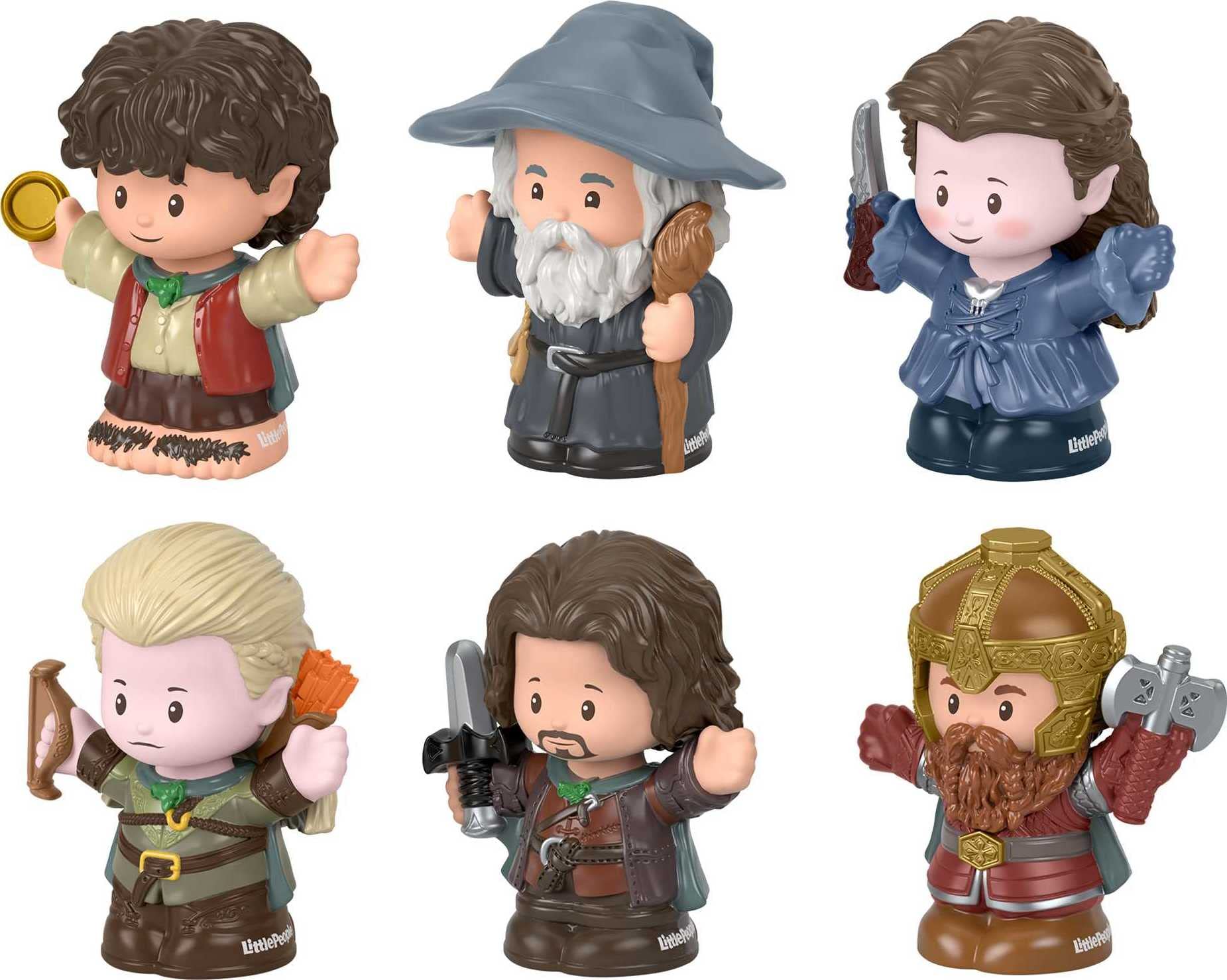 Little People Collector Lord of the Rings Special Edition Figure Set with 6 Characters in a Display Gift Package for Adults & Fans (Amazon Exclusive)