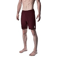 Men's Swerve Pocketless Yoga Training Shorts w/Non-Restrictive Inner Liner - 7