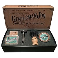 Luxury Safety Razor Shaving Kit - Includes Double Edge Safety Razor, Stand, Bowl, After-Shave Balm, Pre-Shave Oil, Badger Brush