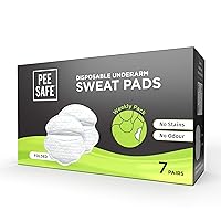 PEESAFE Underarm Premium Quality Sweat Pads - Folded(14 Pads) | Armpit Sweat Pads Women & Men | Sweat Wipes | Absorbs Sweat & Unpleasant Odor | Underarm Sweat Pads for Women | Armpit Pad | Sweat Pads