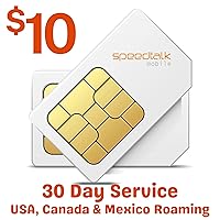 $10 SIM Card for GPS Tracking Pet Senior Kid Child Car Smart Watch Devices Locators - 30 Day Wireless Service - USA Canada & Mexico Roaming