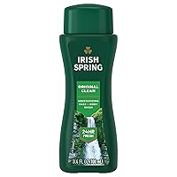 Irish Spring Men's Body Wash Shower Gel, Original Clean, Travel Size Body Wash, 3.40 Fl Oz (Pack of 24)