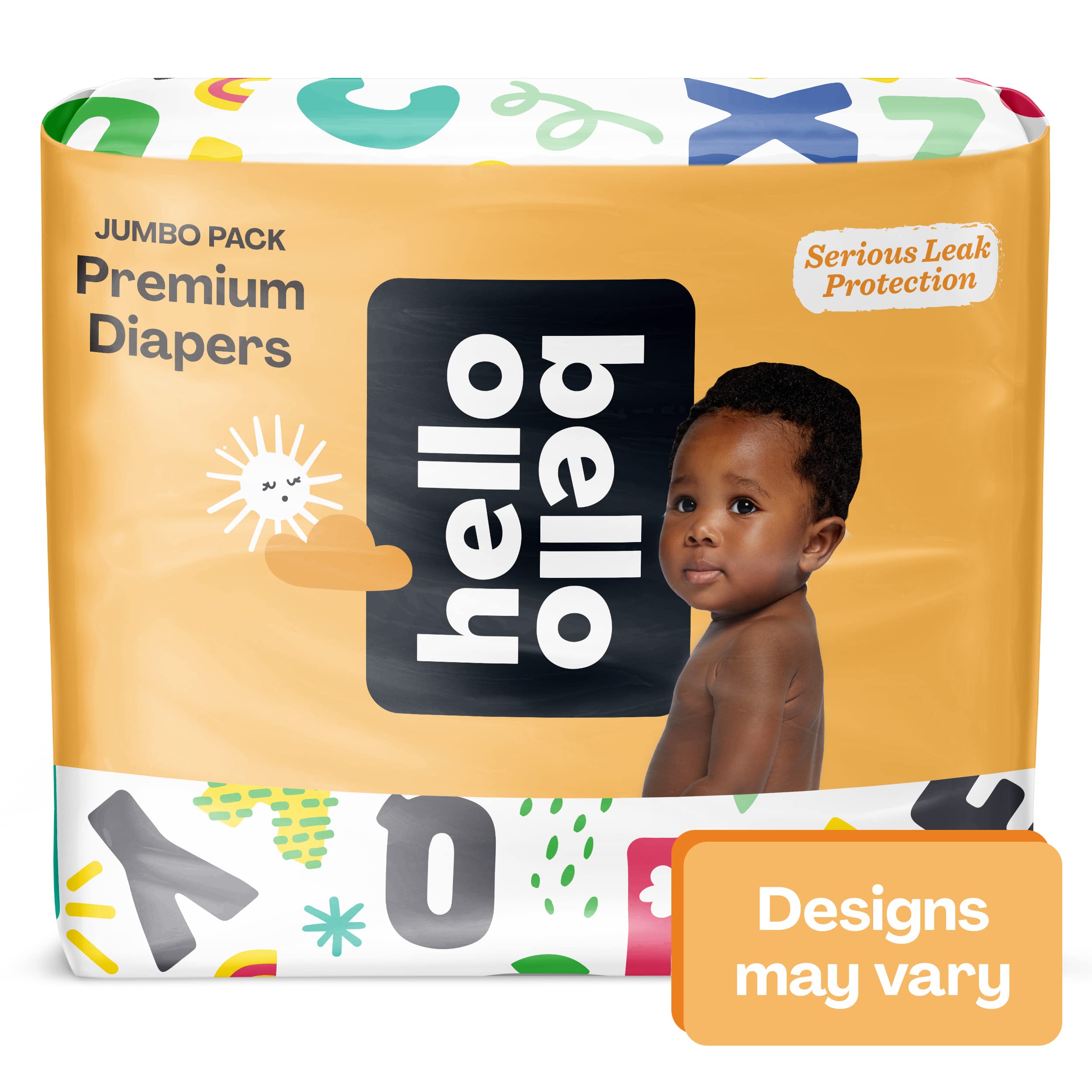 Hello Bello Premium Baby Diapers Size 1 I 128 Count of Disposable, Extra-Absorbent, Hypoallergenic, and Eco-Friendly Baby Diapers with Snug and Comfort Fit I Surprise Boy Patterns