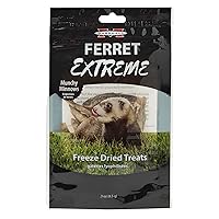 Natural Grain and Gluten Free, High-Protein Extreme Freeze Dried Single Ingredient Treats, Munchy Minnows, for Ferrets, 3 oz