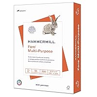 Hammermill Printer Paper, Fore Multipurpose 20 lb Copy Paper, 8.5 x 11 - 96 Bright, Made in the USA, 103267 (1 Ream, 500 Sheets Total)