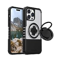 Rokform - iPhone 14 Pro Max Crystal Case + MagSafe Compatible Sport Ring Stand & Grip