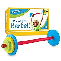 Modern Innovations Kids Barbell Weight Set, Toy Workout Equipment, Kid Weights for Exercise, Toddler Fun & Fitness (Colorful)…