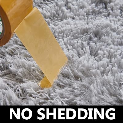  TABAYON Shag Area Rug, 4' x 6' Tie-Dyed Light Grey Indoor Ultra  Soft Plush Rugs for Living Room, Non-Skid Nursery Faux Fur Rugs for Kids  Room Home Décor : Home 