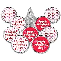 Valentine's Day Candy Favor Stickers for Kids - Classroom Party Labels - 180 Labels